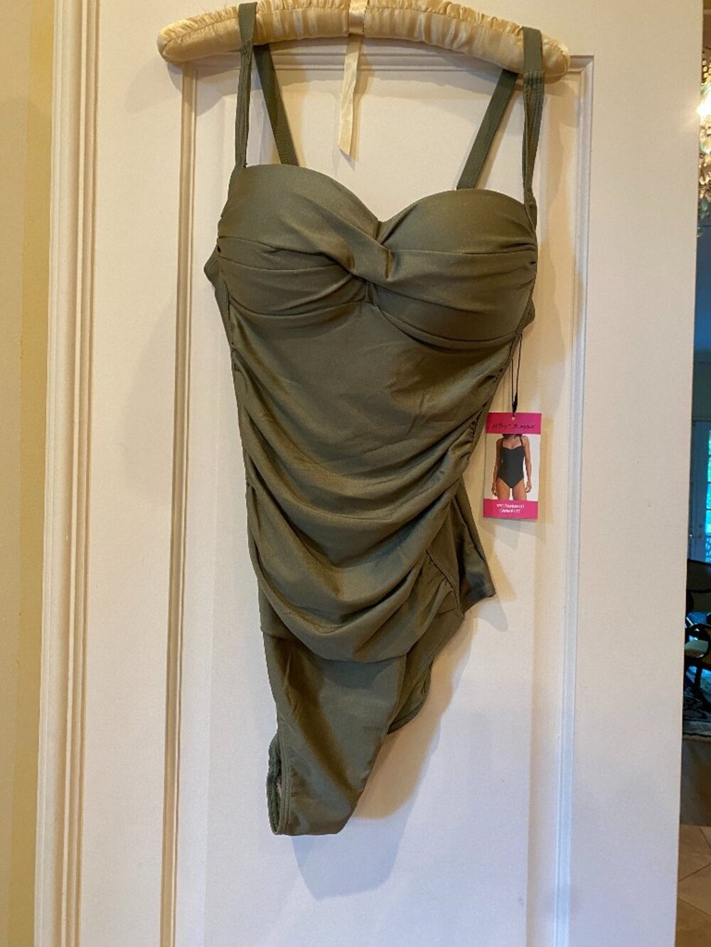 NWT - Betsey Johnson - Olive Green Swimsuit
